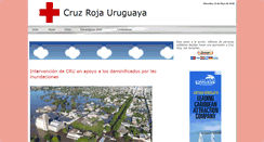 Desktop Screenshot of cruzrojauruguaya.org